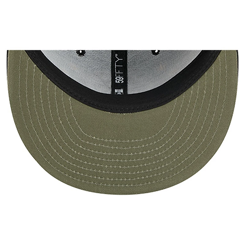 Casquette ajustée 59FIFTY pour homme New Era noire York Islanders Military Appreciation Digital Camo Stars