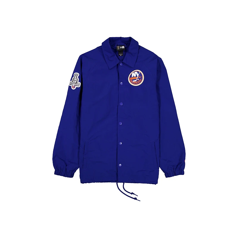 Men's New Era Blue York Islanders Champs Full-Snap Jacket