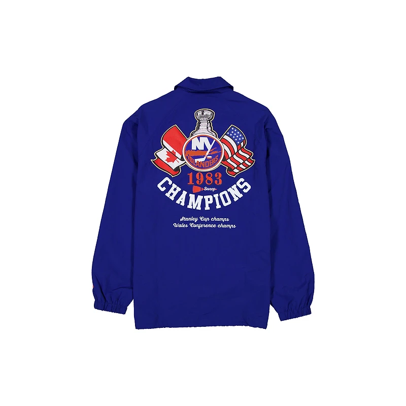 Men's New Era Blue York Islanders Champs Full-Snap Jacket