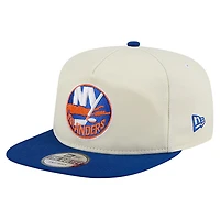 Casquette ajustable New Era pour homme, couleur crème, des New York Islanders