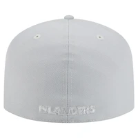 Casquette ajustée A-Frame 59FIFTY pour homme New Era grise avec pack de couleurs York Islanders