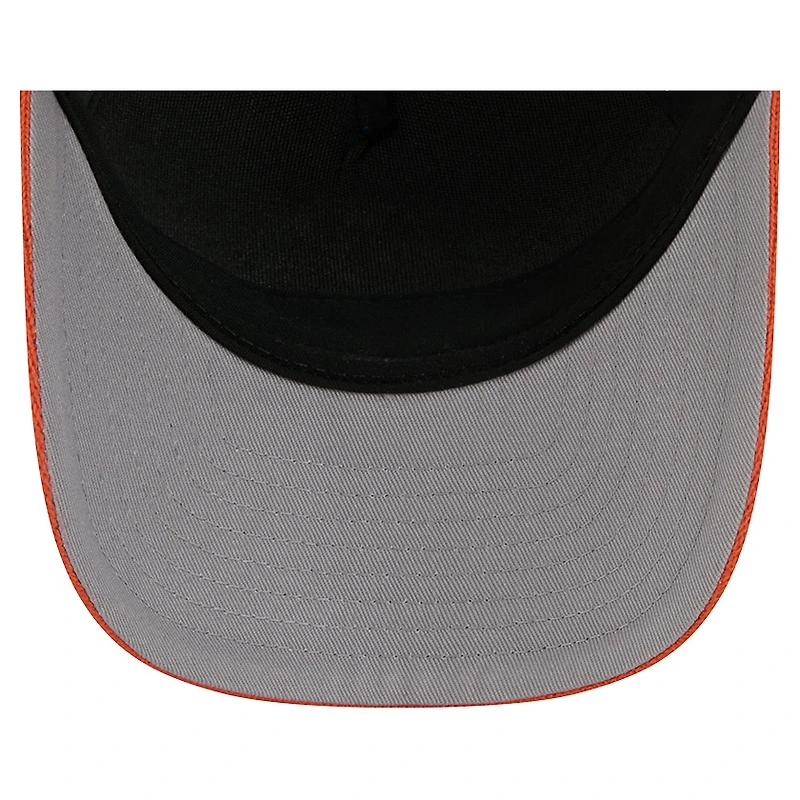 Casquette de camionneur ajustable New Era orange/bleu marine New York Islanders 9FORTY A-Frame M-Crown pour homme