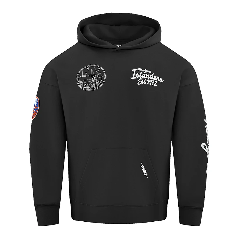 Men's Pro Standard  Black New York Islanders Paint the City Pullover Hoodie