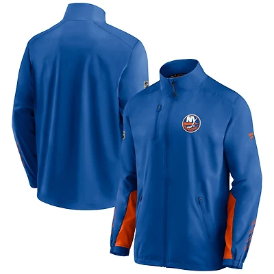 Veste zippée intégrale pour homme Royal New York Islanders Authentic Pro Locker Room Rinkside