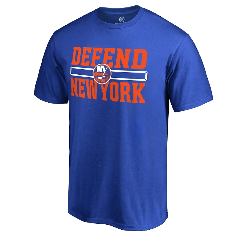 T-shirt pour homme de la collection Hometown Defend des Royal New York Islanders
