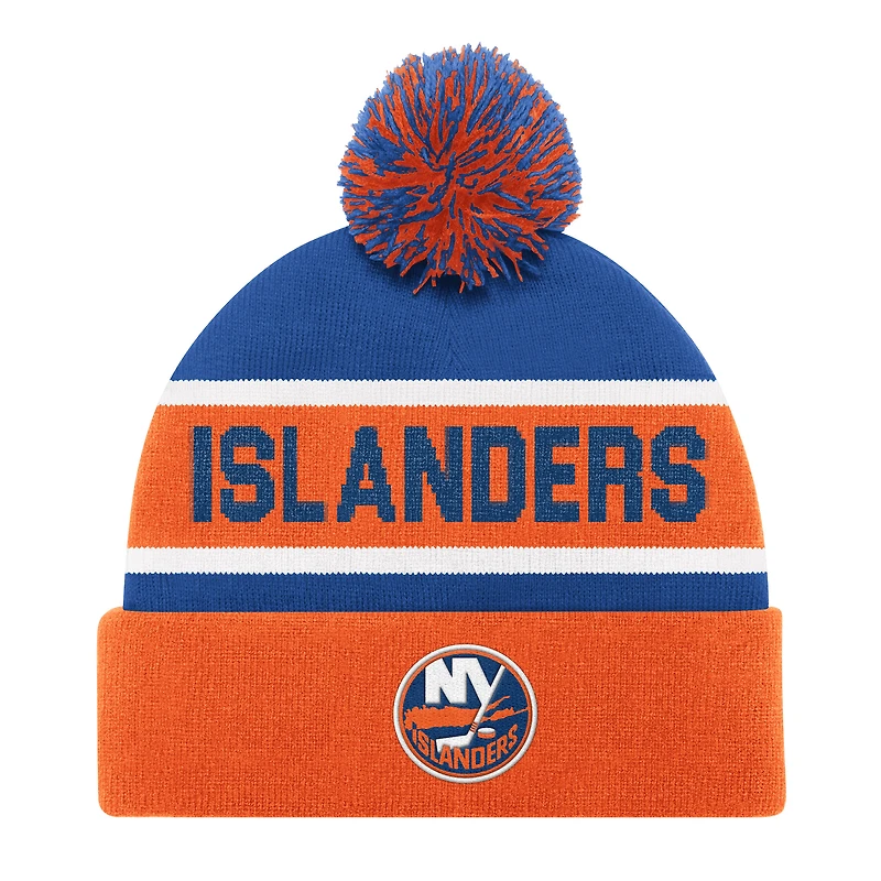Bonnet en tricot orange Starter pour homme avec pompon des New York Islanders