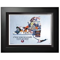 Insulaires de New York - Oeuvre encadrée État d'esprit 12'' x 16''