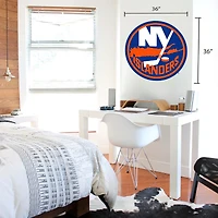 Islanders de New York - Sticker mural vinyle repositionnable équipe 36'' x 36''