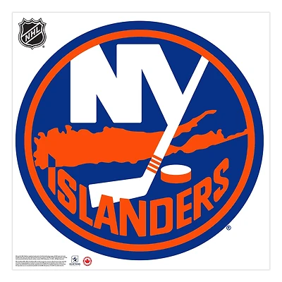Islanders de New York - Sticker mural vinyle repositionnable équipe 36'' x 36''