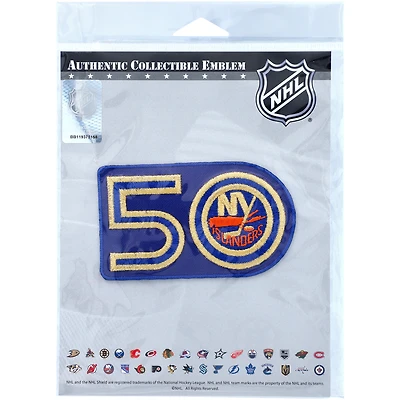 Écusson de maillot de l'emblème national de la saison du 50e anniversaire des Islanders de New York