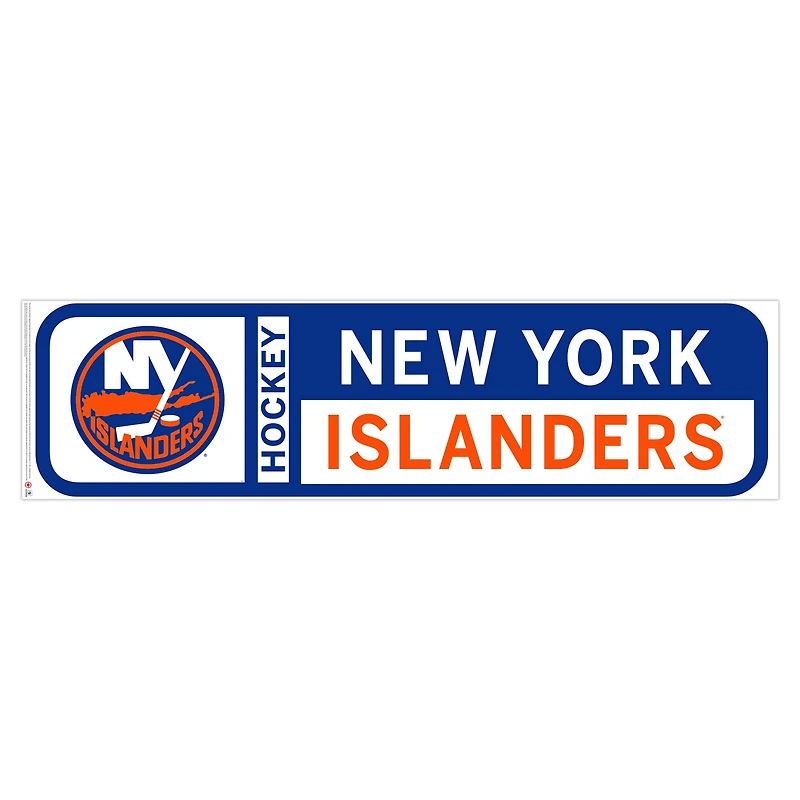 New York Islanders - 90'' x 23'' Team Logo Repositionable Wall Decal