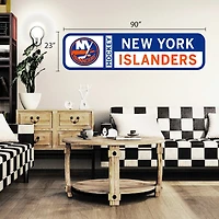 New York Islanders - 90'' x 23'' Team Logo Repositionable Wall Decal