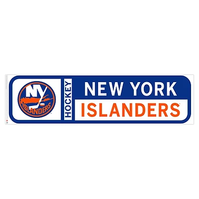 New York Islanders - 90'' x 23'' Team Logo Repositionable Wall Decal