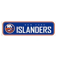New York Islanders - Décalcomanie murale longue conception repositionnable de l'équipe 90'' x 23''