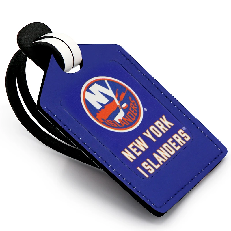 Étiquette de bagage en cuir personnalisée Royal New York Islanders