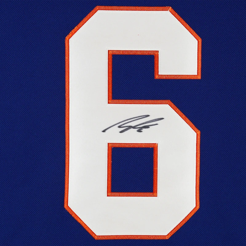 Maillot Adidas authentique bleu autographié par Ryan Pulock des Islanders de New York