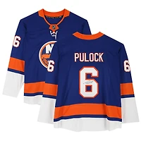 Maillot Breakaway bleu dédicacé par Ryan Pulock des New York Islanders