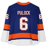 Maillot Breakaway bleu dédicacé par Ryan Pulock des New York Islanders