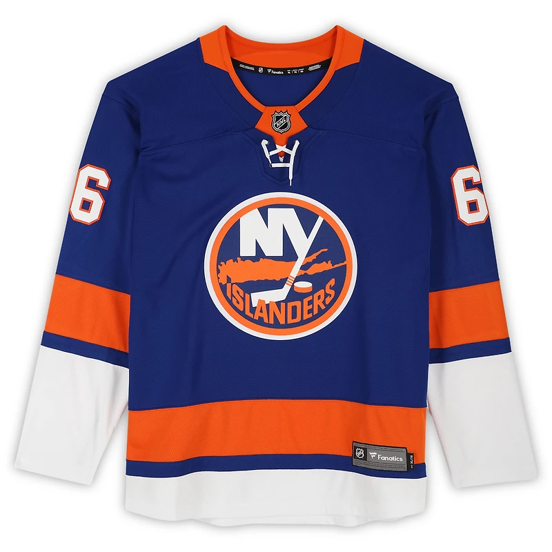 Maillot Breakaway bleu dédicacé par Ryan Pulock des New York Islanders