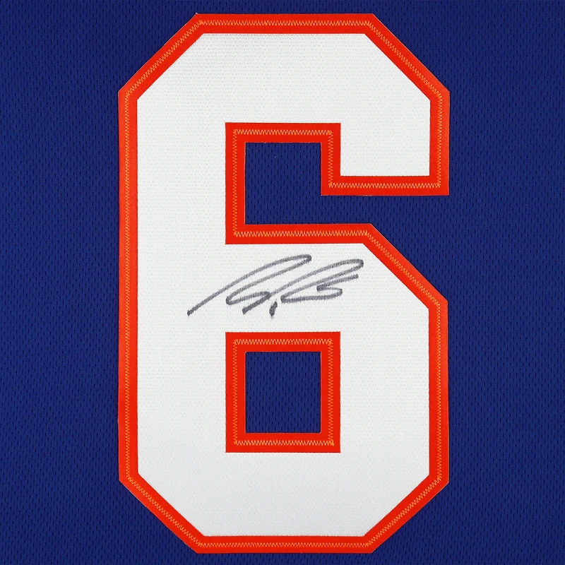 Maillot Breakaway bleu dédicacé par Ryan Pulock des New York Islanders