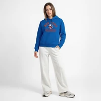 Women's Champion  Royal New York Islanders Arched Pill Box Hoodie