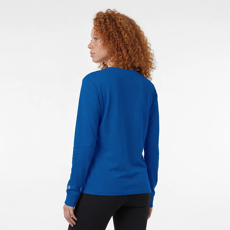 T-shirt à manches longues Champion Royal New York Islanders pour femmes