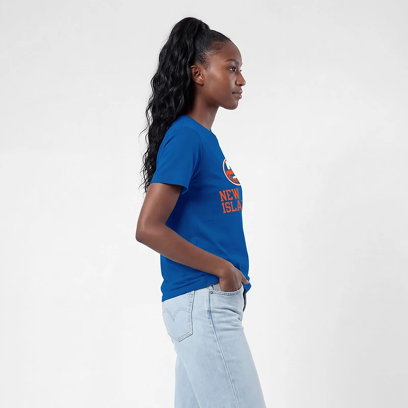 T-shirt à logo des Royal New York Islanders pour femmes