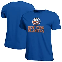 Women's Champion  Royal New York Islanders Wordmark Lockup T-Shirt