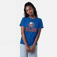 Women's Champion  Royal New York Islanders Wordmark Lockup T-Shirt