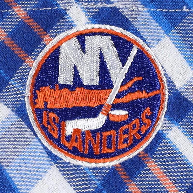 Chemise de nuit à manches longues en flanelle Concepts Sport Royal New York Islanders Mainstay pour femmes