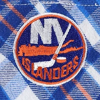 Chemise de nuit à manches longues en flanelle Concepts Sport Royal New York Islanders Mainstay pour femmes