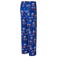 Pantalon en tricot à imprimé intégral Zest des New York Islanders de Concepts Sport Royal pour femme