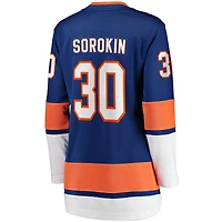 Women's Fanatics Ilya Sorokin Royal New York Islanders Home Breakaway Player Jersey