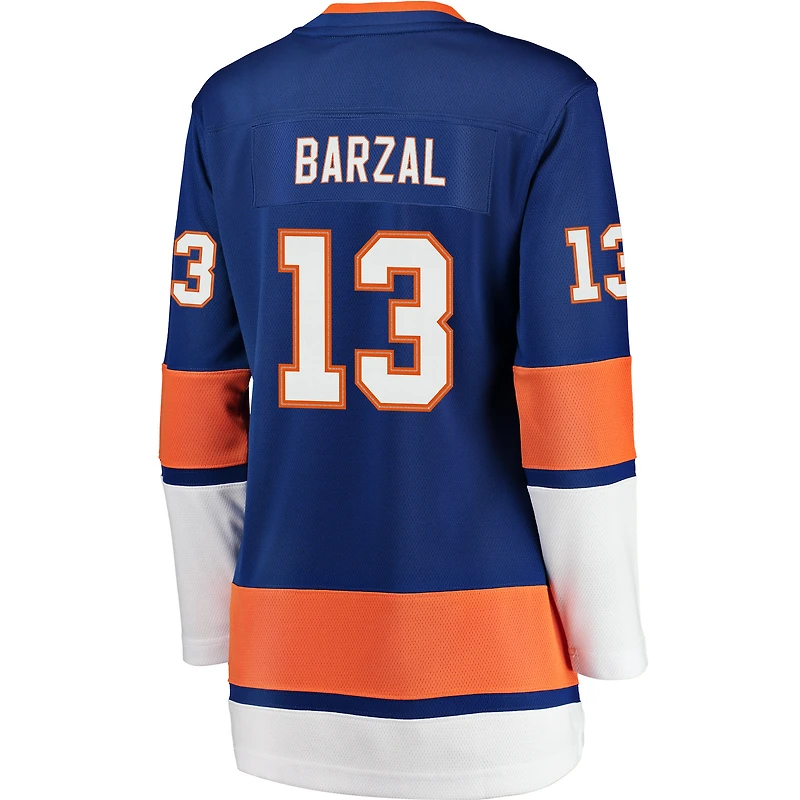 Maillot de joueur échappée Fanatics Mathew Barzal Royal des Islanders New York pour femmes