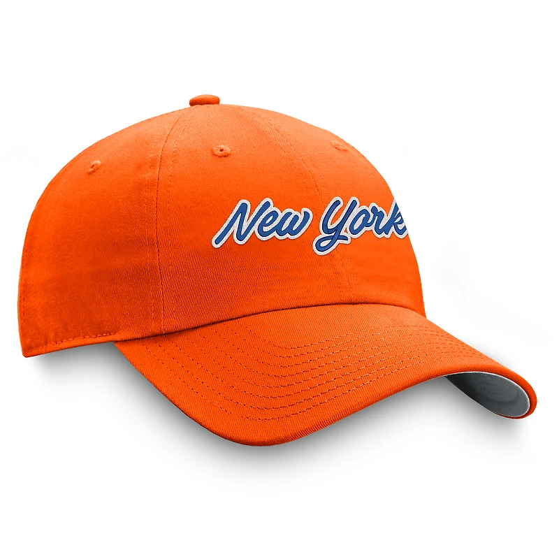 Casquette ajustable Breakaway orange des New York Islanders Fanatics pour femmes