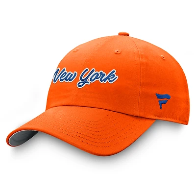 Women's Fanatics Orange  New York Islanders Breakaway Adjustable Hat