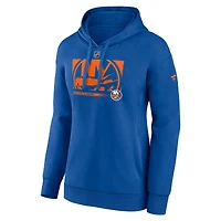 Women's Fanatics Royal New York Islanders Authentic Pro Core Collection Secondary Logo Pullover Hoodie