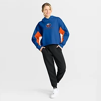 Women's Fanatics Royal New York Islanders Back Check Boxy Hoodie