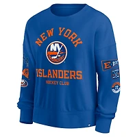 Women's Fanatics Royal New York Islanders Go Team Pullover Sweatshirt