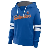 Women's Fanatics Royal New York Islanders Oversized Seize Pullover Hoodie