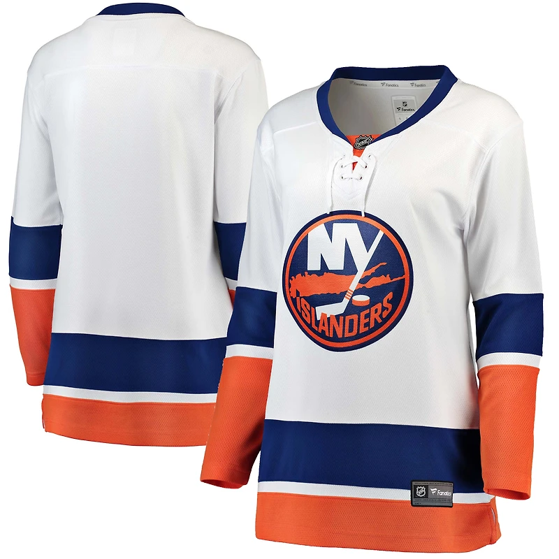 Maillot Breakaway extérieur Fanatics pour femmes, blanc, Islanders de New York