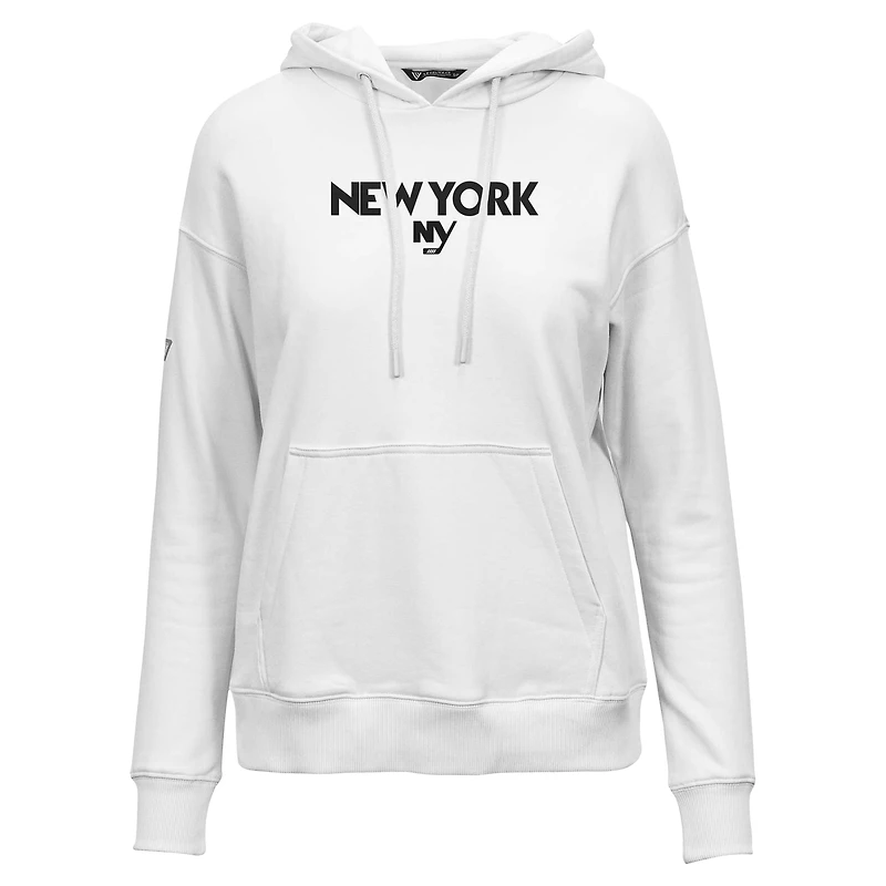 Women's Levelwear  White New York Islanders Adorn City Capsule Pullover Hoodie