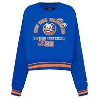 Sweat-shirt court Pro Standard Royal New York Islanders Area Code pour femme
