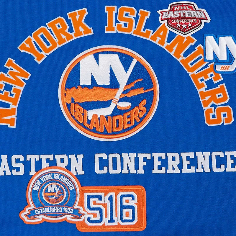 Sweat-shirt court Pro Standard Royal New York Islanders Area Code pour femme