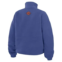 Veste polaire à demi-zip pour femme WEAR by Erin Andrews Royal New York Islanders