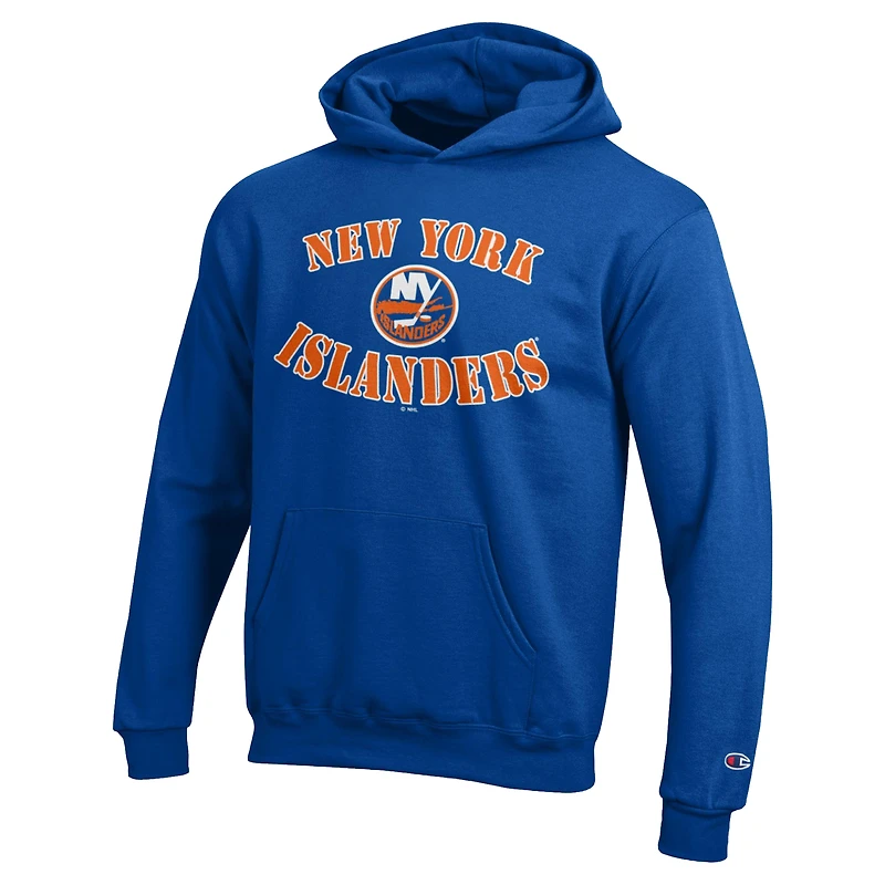 Sweat à capuche en polaire Powerblend bleu Youth Champion New York Islanders