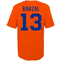 Youth Mathew Barzal Orange New York Islanders 2024 NHL Stadium Series Name & Number T-Shirt