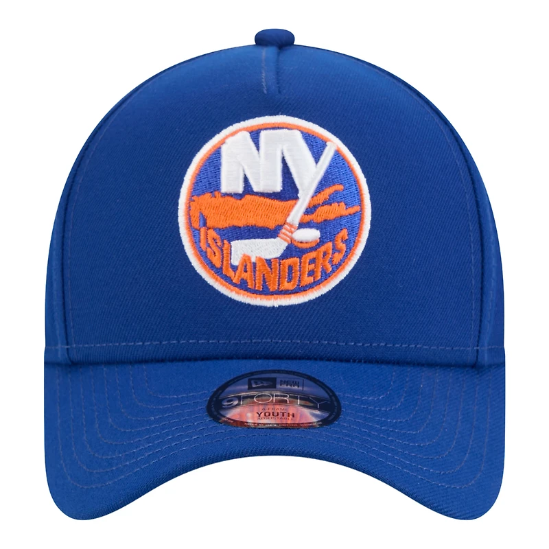 Youth New Era Royal New York Islanders 9FORTY A-Frame Adjustable Hat