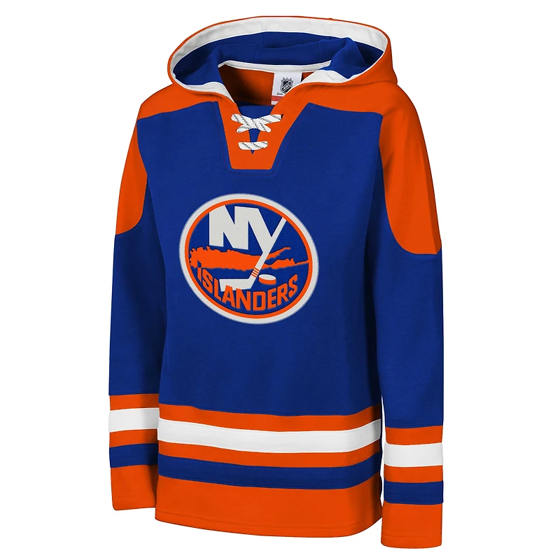 Youth Royal New York Islanders Ageless Must Have Home V-Neck Pullover Hoodie