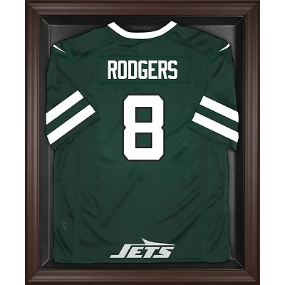  New York Jets Brown Framed Logo Jersey Display Case